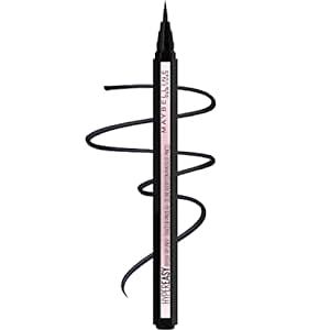 Maybelline Hyper Easy Liquid Pen No-Skip Eyeliner, Satin Finish, Waterproof Formula, Pitch Black, 0.018 Fl Oz