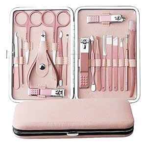 Manicure Sets For Women Gift Manicure set Prosesional, Nail Clippers Manicure Kit Pedicure Kit 18 in 1 Aceoce Luxury Manicure Pedicure Set kit Travel Gifts Choice for Women Mother Men