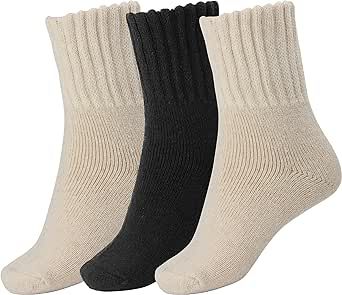 BomKinta Boot Socks for Women Winter Solid Thick Warm Socks Cozy Crew Socks Christmas Gift